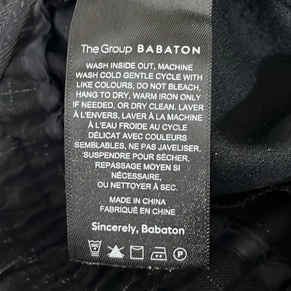 The Group Babaton Aritzia Skyline Windowpane Plaid Pull On Pant - Size 2XS - Picture 7 of 8